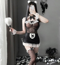 블랙 레이스 센서리 메이드웨어