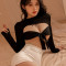 블랙 드레이프 이머시브 오피스룩