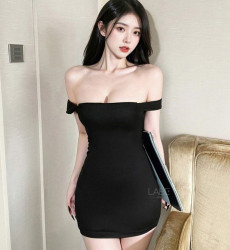 블랙 미니멀 애트모스 오피스룩
