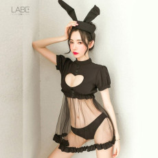 블랙 시스루 애트모스 바니